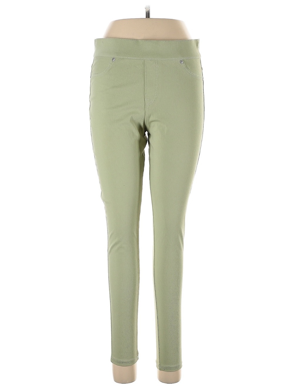 Simply Vera Vera Wang Olive Green Skinny Jeans